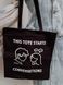 Екосумка зі 100% бавовни з принтом &ndash; &laquo;This Tote Starts Conversetions&raquo; 2500025889 фото 4